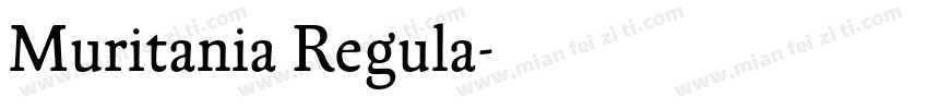 Muritania Regula字体转换